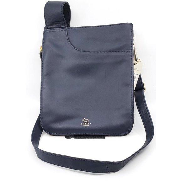 RADLEY & CO Handbags - New Radley London Blue Leather Pockets Medium Zip Around Pocket $158.00